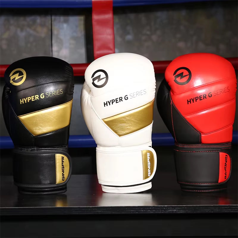 High Quality PU Leather Wear-Resistant and Breathable Boxing Gloves for Sanda Training, Thickened Protective Combat Gloves