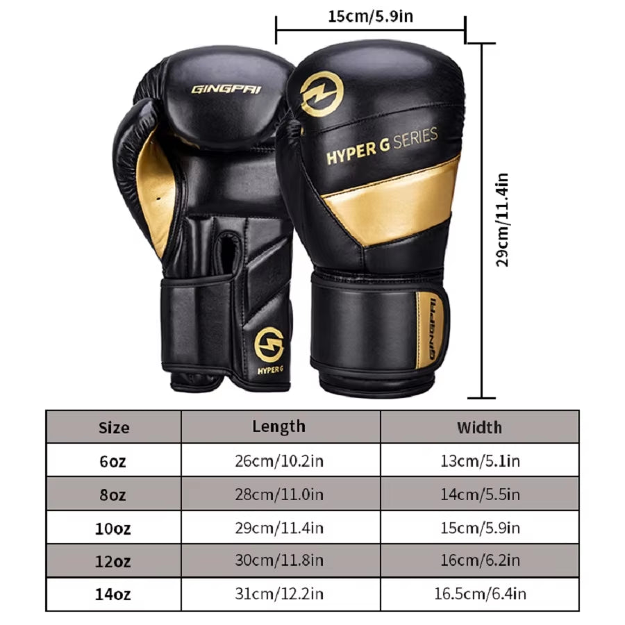 High Quality PU Leather Wear-Resistant and Breathable Boxing Gloves for Sanda Training, Thickened Protective Combat Gloves